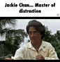 Jackie Chan... Master of distraction  GIF