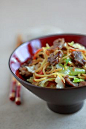 Yakisoba recipe - Yakisoba or Japanese fried noodles/焼きそば is one of the dishes I particularly enjoyed during my stay there. Yakisoba is pretty much the Japanese version of Chinese chow mein, but there is a certain appeal about yakisoba—the ramen noodles a