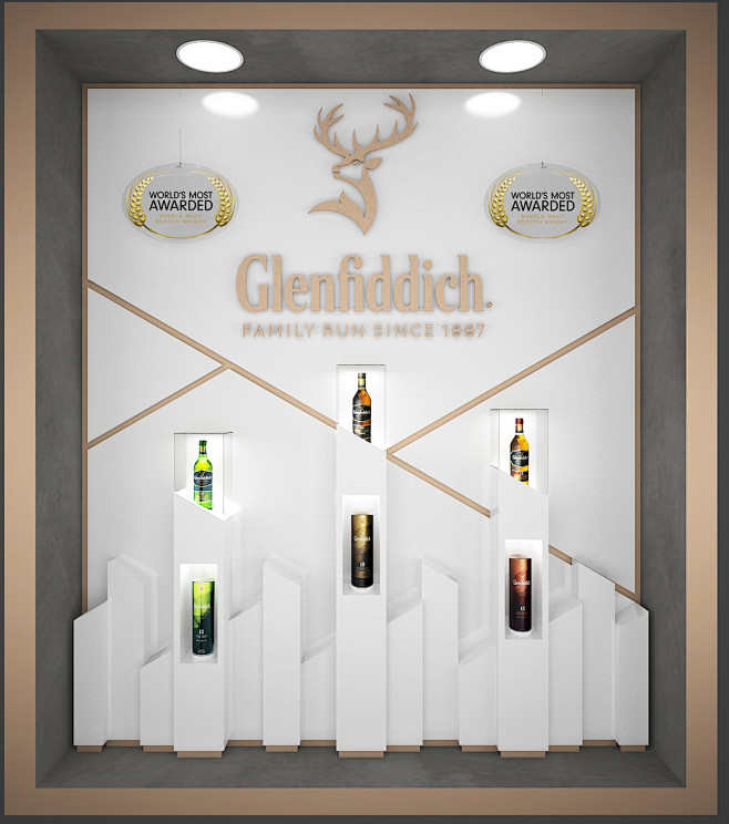 Vitrina Glenfiddich ...