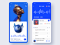 Smart Music APP 2 music app web blue smart app sketch app ui
