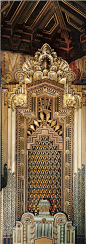 Stock Photo - Interior of the Pantages theatre ornamental art deco design on婚纱设计 婚纱摄影 拍摄 婚礼主持 婚礼场景 婚纱