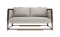 新中式风格两人沙发