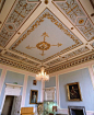 The elegant Blue Room, Stowe House, Buckinghamshire: 
