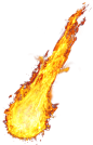火焰 流星 火球 子弹 火花 PNG透明背景素材