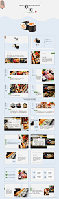【画册风】日式美食清新模板 O网页链接 ​​​​