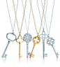 Tiffany jewelry, keys.