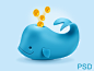 Coins Whale - PSD