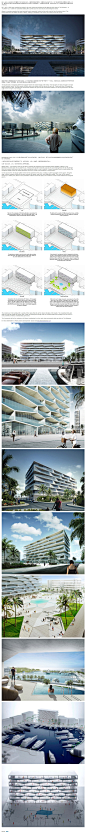 BIG Designs Centerpiece for a New Resort in the Bahamas 巴哈马的一个蜂窝表面住宅建筑.jpg