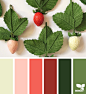 { Paper Strawberries } image via: @apetalunfolds | featured in the Seasonal Atlas | Design Seeds X Archroma