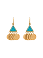 Katerina Makriyianni Gold Coin Earrings