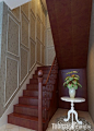 2013最新现代时尚蓝色楼梯间家装图纸设计—土拨鼠装饰设计门户