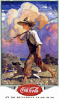 Look at N. C. Wyeth's clouds: 