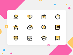 辛集采集到★UI-ICON【单色/线框】