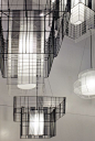 Forestier presented the „Mesh Cubic“ series by Arik Levy. #maisonobjet  #lighting