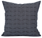 Charcoal Gray Handcrafted Pintuck Pillow contemporary-pillows