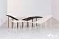 匈牙利设计品牌Tervhivatal团队中的设计师Zsanett Benedek和Daniel Lakos联手，用20根桦木支架和一块12毫米厚的桦木胶合板，组合成抽象几何结构的新型椅子