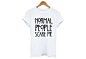 1 pc Normal people scare me women Short sleeve casual cotton T shirt Tops  White ,Black  S,M,L,XL,XXL : " Asia Size is Smaller 1-2 Size than US size , please choose one size larger, thanks
Size Details:  