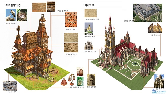 韩国场景大神KKS场景线稿原画设定作品 ...