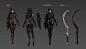 Dark Avenger 3 , Hwan (煥) : Assassin concept cloth design and illust work.