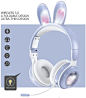 Rabbit Ears Беспроводная игровая гарнитура FM-радио с микрофоном С шумоподавлением Складная Растягивается #4
