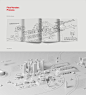 Verizon - A better network as explained by a city : We were called by the prestigious agency Wieden + Kennedy Portland to develop a four folding vertical pages.They had the necessity to create an entire digital city as a metaphor to show why Verizon netwo