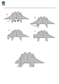 恐龙折纸—剑龙宝宝的折纸方法图解