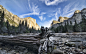 General 2048x1279 nature landscapes mountains trees forests lakes clouds branches stones Yosemite National Park USA dead trees