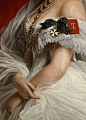 归属于弗朗兹·温特（1805-1873）：萨克森 - 魏玛的公主玛丽（冯普鲁士）。角 1873。