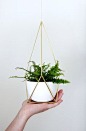 Nalle's House: DIY Brass Himmeli Hanging Planter