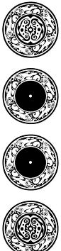 圆形欧式装饰图案AI|古典花纹镜框|黑白花纹素材|中国古典花纹|欧洲古典花纹|古典花纹边框|古典花纹矢量图