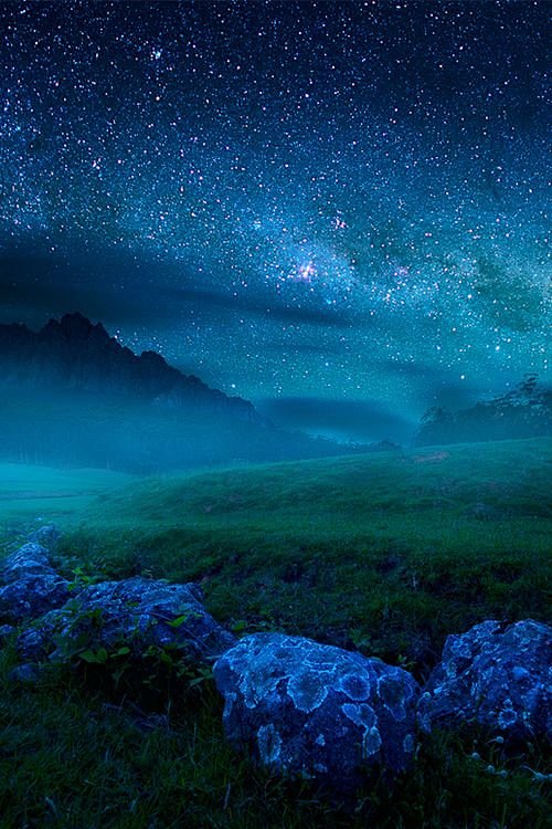 唯美意境图片：梦幻般的星空