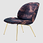 Beetle Lounge Chair in Dedar A Centre Jour