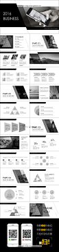 【静态】【黑白·大气时尚潮流欧美】实用商务模板17PPT模板 #色彩#