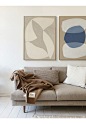 美森映象北欧客厅抽象色块装饰画现代简约壁画轻奢沙发背景墙挂画-淘宝网