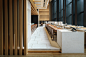 Brasserie in Four Seasons Hotel Kyoto - Kokaistudios : Brasserie restaurant & lounge in Four Seasons Kyoto, Japan. Designed by Shanghai-based architecture firm Kokaistudios. The site is located in the UNESCO protected area of the temples of Kyoto at t