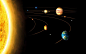 General 5120x3200 space Solar System planet Sun Mercury Venus Earth Mars Jupiter Saturn Uranus Neptune orbits@北坤人素材