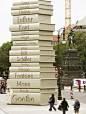 Land of Ideas sculpture -- Literature, Berlin, Germany: 