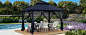 patio gazebo by the pool