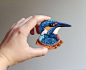 NO.1293 #每日灵感分享# Embroidered Bird Brooches #设计秀# @微博设计美学  创作人：Paulina Bartnik ​​​​