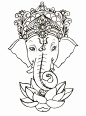 Ganesh with Lotus Tattoo by ~Metacharis on deviantART