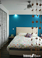 室内小户型宜家卧室背景墙设计效果图—土拨鼠装饰设计门户
