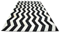 Herringbone Cowhide Rug, Black & White - modern - rugs - HORNE