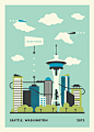 Seattle postcard