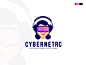 Cybernetrc Logo Design | Game VR logo zahidbrand virtualreality technology network modern logo minimalist logomark logo designer logo 2020 graphicbooss gradient vr vr logo game face creative computer branding brand identity best logo designer