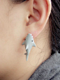 Shark Bite Earrings 鲨鱼耳钉