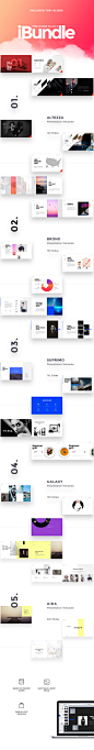 iBundle - 5 in 1 PowerPoint Templates - Creative PowerPoint Templates