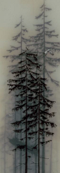 brookssalzwedel, flight&sail: Lonely Trees, Misty Forest, Misty Trees, Beautiful Trees, Beautiful Evergreens, Foggy Pines, Art Trees, Art Encaustic