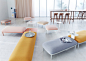 Ophelis Sum: A Modular Seating System Based Around Three Elements : Ophelis sum is a modular seating concept with three core elements that can be combined in various ways enabling a variety of seating islands in a room.
