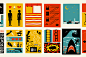 Vintage Movies Pack : This pack is inspired by 60s Vintage Movies posters. It features 12 sets of high quality vectors including boxes, buildings, human silhouettes, icons, props, weapons, explosions and many elements that can be modified and put together