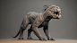 Chimera, Antoine Verney-Carron : Hi everyone!<br/>Here are some quick renders of a creature I do for fun,<br/>I've tried to mix some aspects from different animals: big cats, hippos, spider, vulture... <br/>It's still a WIP, feel free to